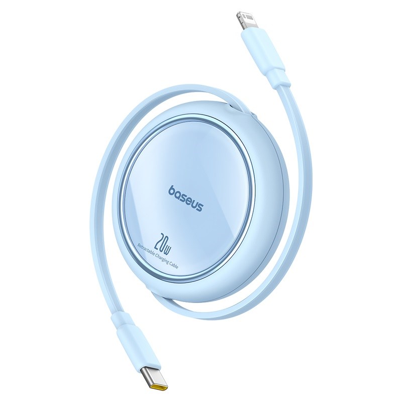 Baseus Free2Pull Expandable USB C to iP Ligtning fast charging cable 1 m 20 W Blue Baseus Free2Pull Expandable USB C to iP Ligtning fast charging cable 1 m 20 W Blue