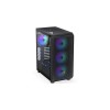 MSI MAG FORGE M100A computer case Micro Tower Black, Transparent