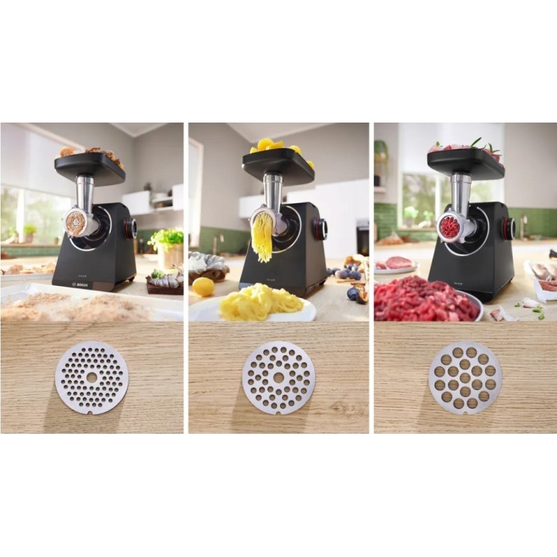 Bosch MFWS440B mincer 1900 W Black, Silver Bosch MFWS440B mincer 1900 W Black, Silver