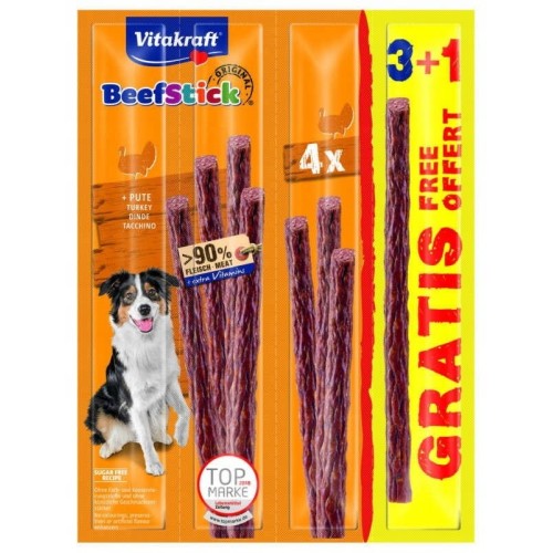 VITAKRAFT Beef Stick Turkey - dog treat - 3+1 VITAKRAFT Beef Stick Turkey - dog treat - 3+1