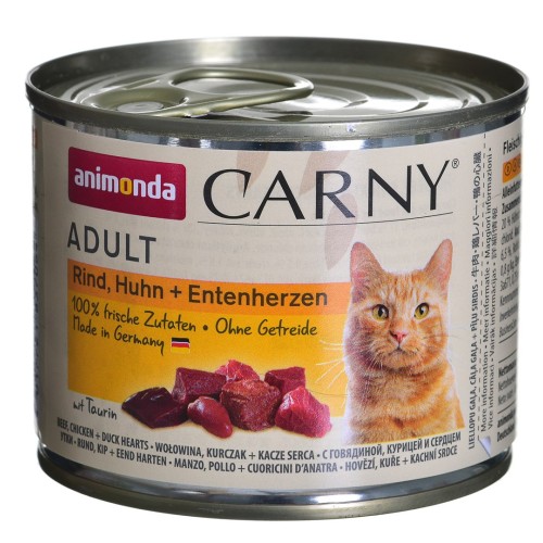 Animonda Carny Adult Beef. chicken and duck hearts 200 g Animonda Carny Adult Beef. chicken and duck hearts 200 g