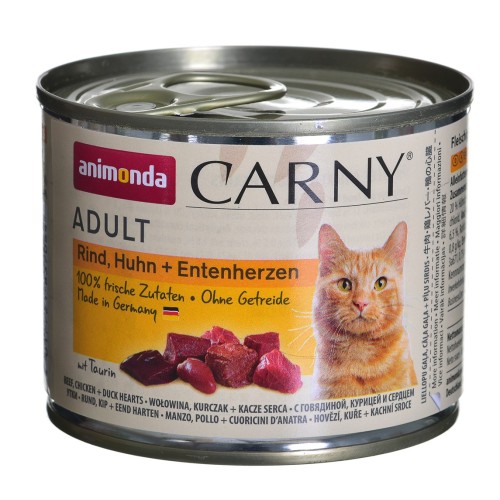 Animonda Carny Adult Beef. chicken and duck hearts 200 g Animonda Carny Adult Beef. chicken and duck hearts 200 g