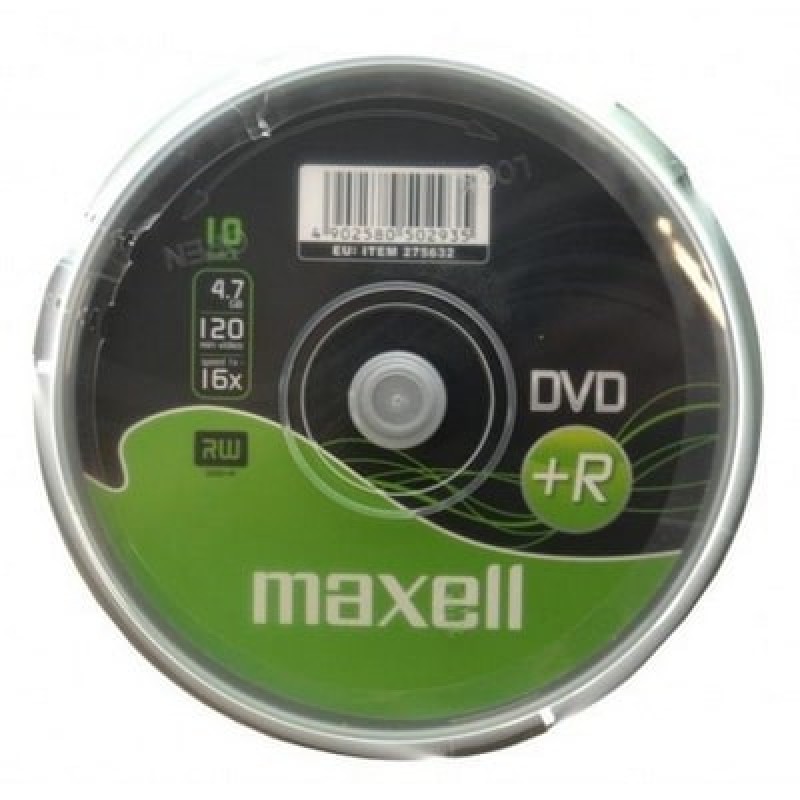Maxell M160 blank DVD 4.7 GB DVD+R 10 pc(s) Maxell M160 blank DVD 4.7 GB DVD+R 10 pc(s)