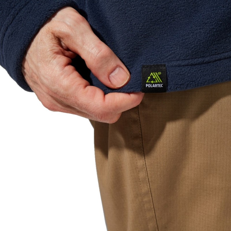 Berghaus Prism Half Zip Polartec® Fleece - men's fleece sweatshirt, size M (blue)