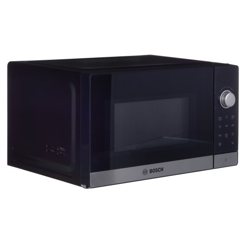 Bosch Serie 2 FFL023MS2 microwave Countertop Solo microwave 20 L 800 W Black, Stainless steel Bosch Serie 2 FFL023MS2 microwave Countertop Solo microwave 20 L 800 W Black, Stainless steel