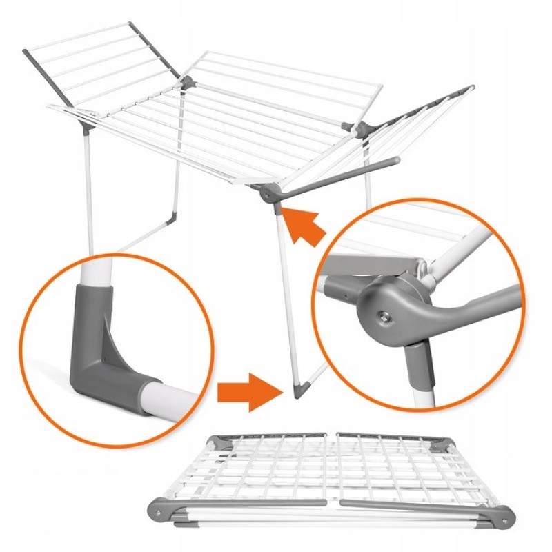 PROMIS MILANO clothes dryer, extendable, additional 4 wings PROMIS MILANO clothes dryer, extendable, additional 4 wings