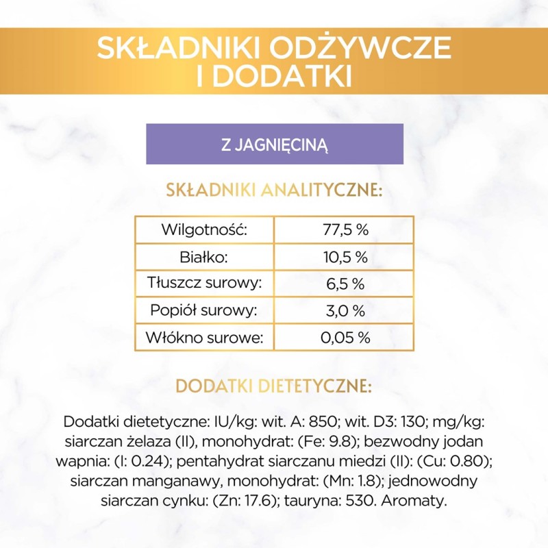 PURINA Gourmet Gold Mousse with lamb - wet cat food - 85g