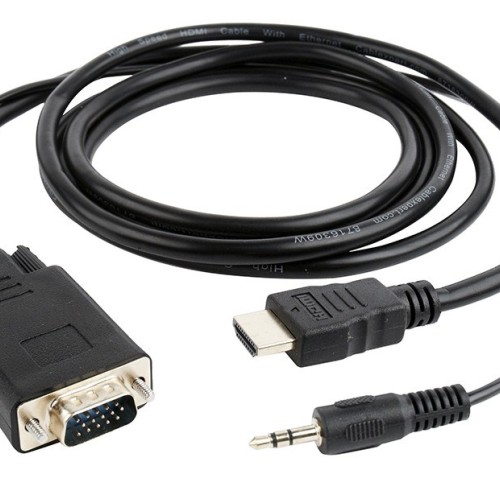 Gembird A-HDMI-VGA-03-6 video cable adapter 1.8 m HDMI Type A (Standard) VGA (D-Sub) + 3.5mm Black