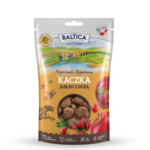BALTICA Przysmaki regionów Duck with apple and rose - dog treat - 100g BALTICA Przysmaki regionów Duck with apple and rose - dog treat - 100g