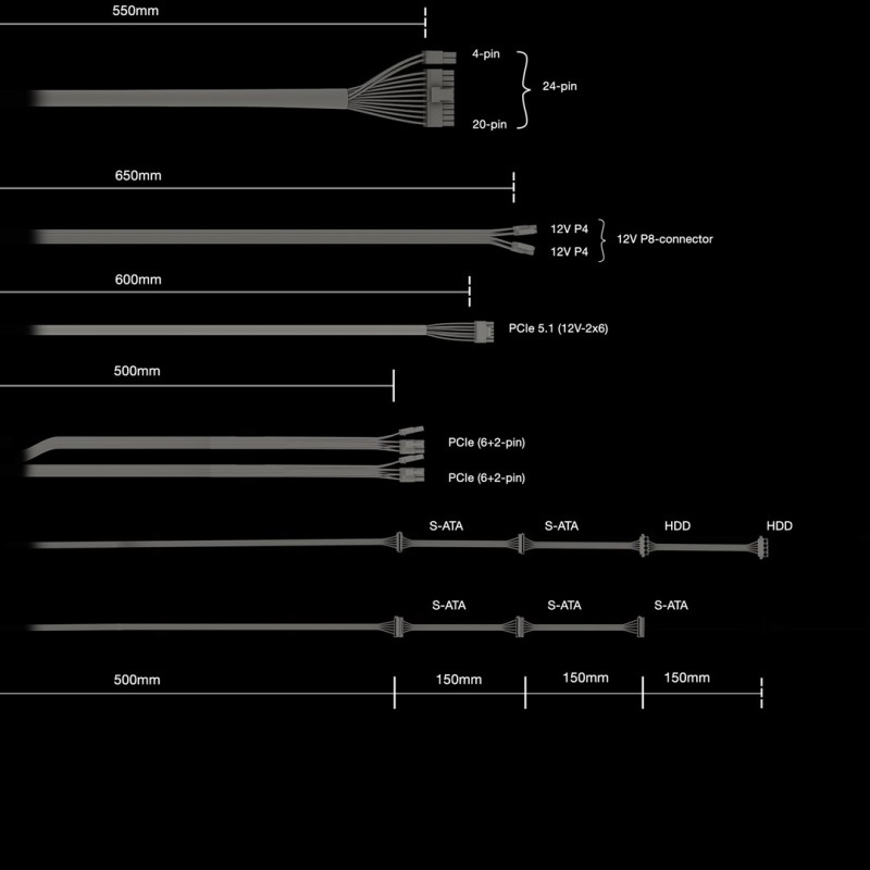 TACENS MARS MPB1000PSI 1000W DC-DC, ATX 3.1, PCIe 5.1, 80PLUS GOLD - zasilacz/PSU (TACMARS-MPB1000PSI)