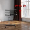 Maclean mobile desk/laptop stand, black, height adjustment 59-89cm, max. 30kg , MC-121 B Maclean mobile desk/laptop stand, black, height adjustment 59-89cm, max. 30kg , MC-121 B