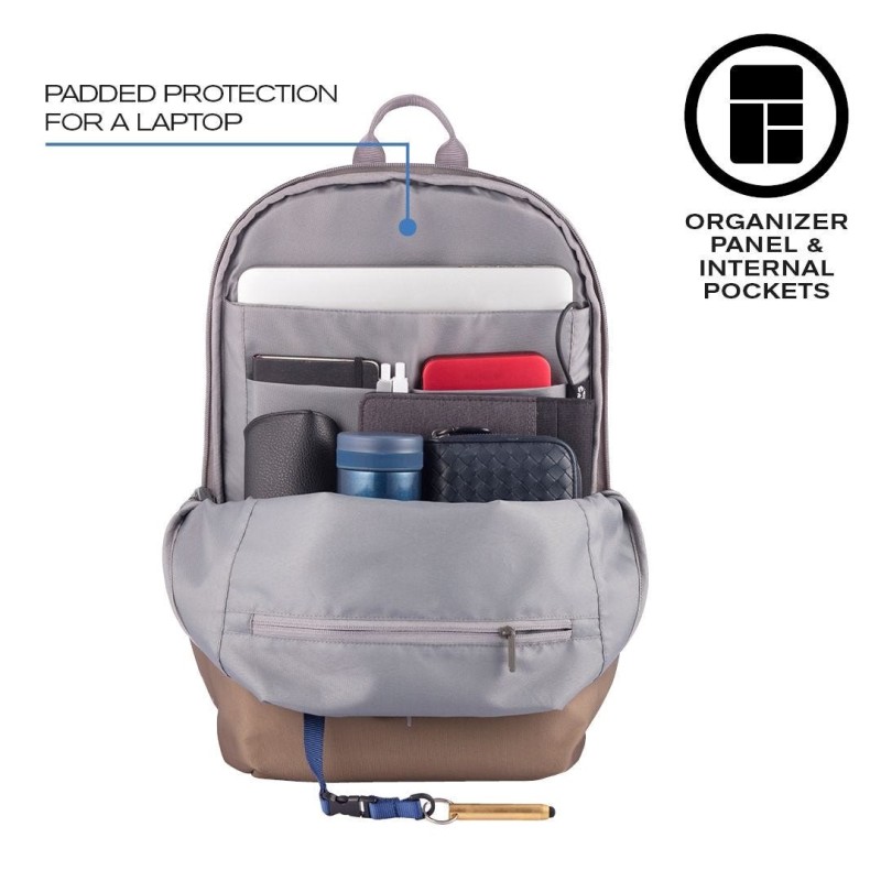XD DESIGN ANTI-THEFT BACKPACK BOBBY SOFT BROWN P/N: P705.796 XD DESIGN ANTI-THEFT BACKPACK BOBBY SOFT BROWN P/N: P705.796