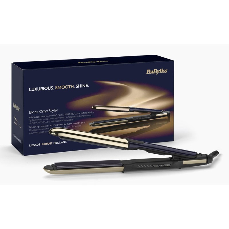 BaByliss ST484E hair styling tool Straightening iron Warm Black, Gold 3.3 m