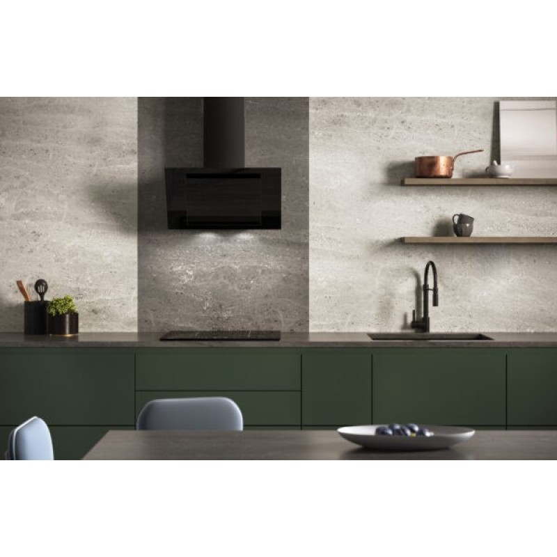 Vertical Eco Duo Glass Wall-mounted chimney hood Black Vertical Eco Duo Glass Wall-mounted chimney hood Black