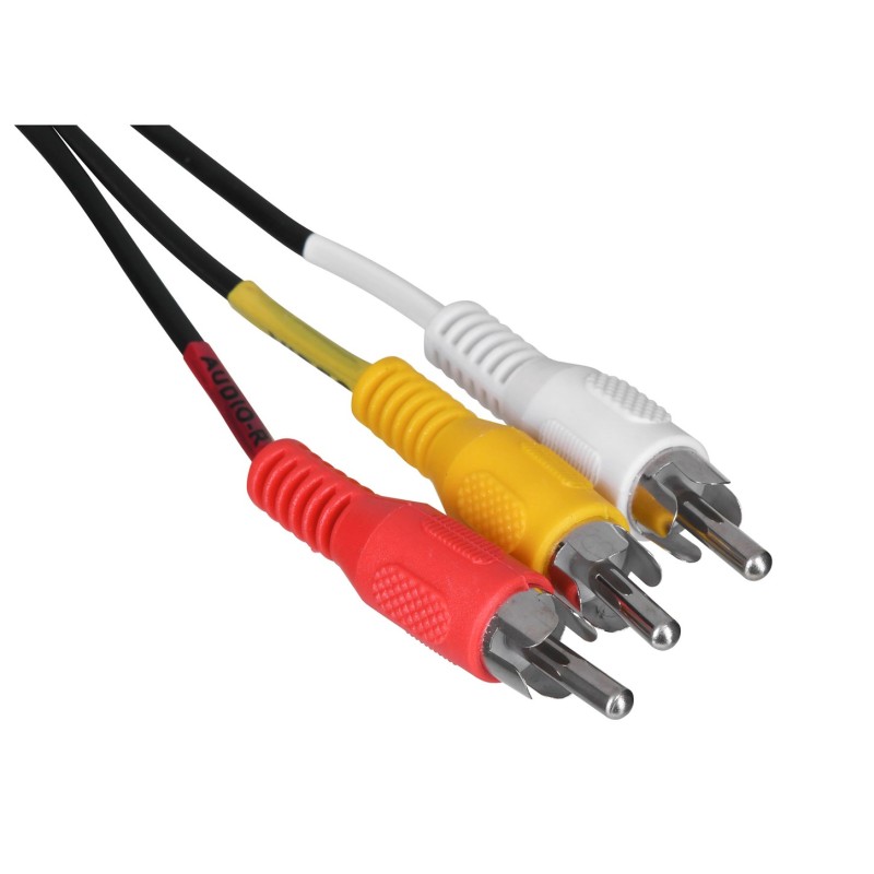 SAVIO Audio/video SCART – 3xRCA (CINCH) cable 2m CL-133 Black SAVIO Audio/video SCART – 3xRCA (CINCH) cable 2m CL-133 Black