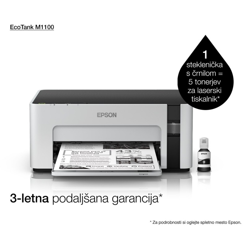 Epson EcoTank M1100 inkjet printer 1440 x 720 DPI A4 Epson EcoTank M1100 inkjet printer 1440 x 720 DPI A4