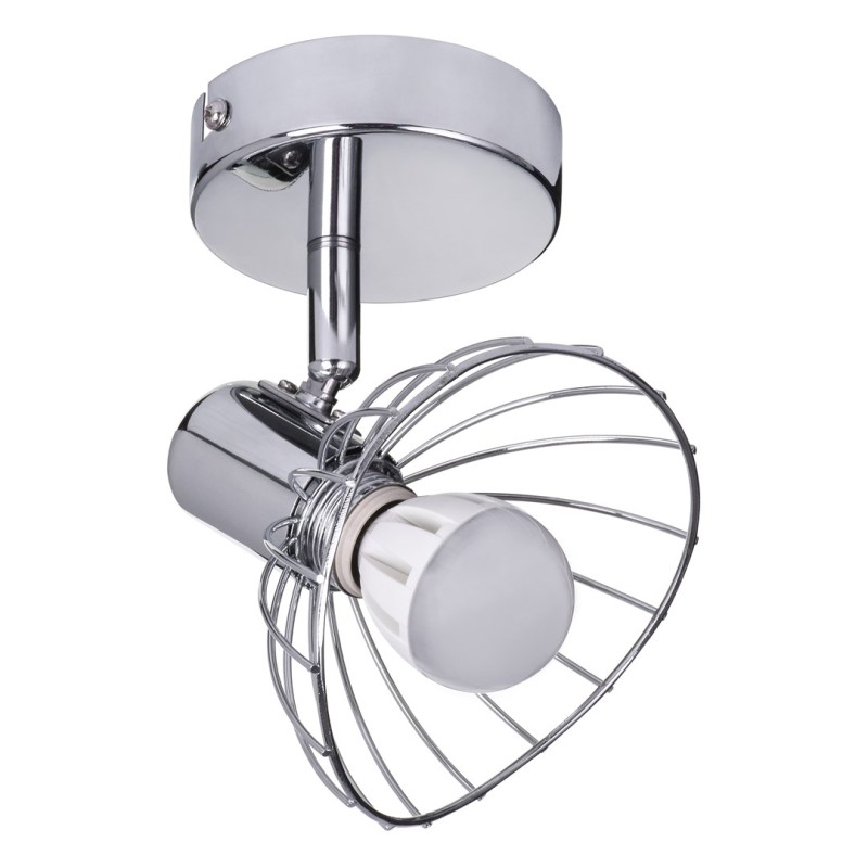 Activejet GIZEL single ceiling wall lamp chrome E14 spotlight for living room Activejet GIZEL single ceiling wall lamp chrome E14 spotlight for living room
