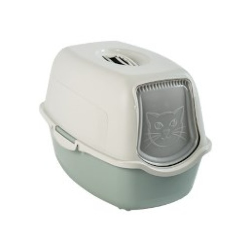ROTHO Bailey Hooded litter box Green, White ROTHO Bailey Hooded litter box Green, White