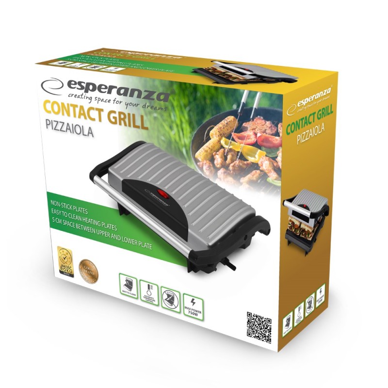 Esperanza EKG005 Electric grill 750W Inox Esperanza EKG005 Electric grill 750W Inox