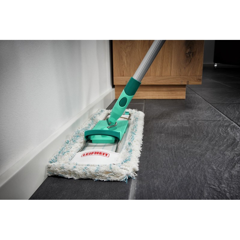 Leifheit Profi XL cotton plus mop Cotton/Fiber Grey, Turquoise, White Leifheit Profi XL cotton plus mop Cotton/Fiber Grey, Turquoise, White