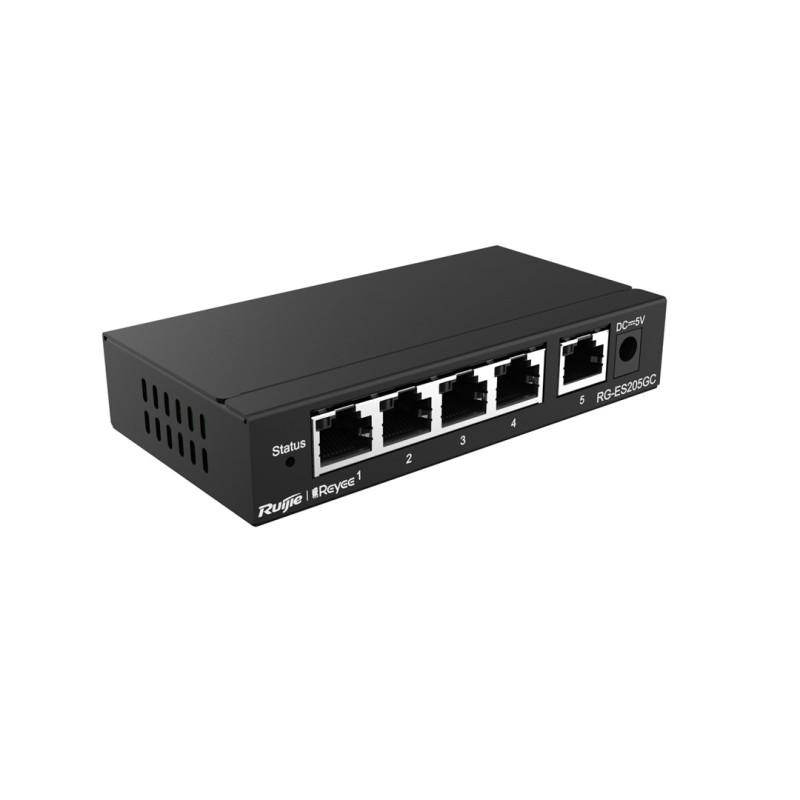 Ruijie Networks RG-ES205GC network switch Managed L2 Gigabit Ethernet (10/100/1000) Black Ruijie Networks RG-ES205GC network switch Managed L2 Gigabit Ethernet (10/100/1000) Black