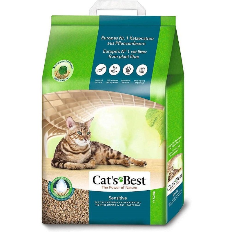 Cat's Best Wooden Cat Litter Sensitive - 20 l