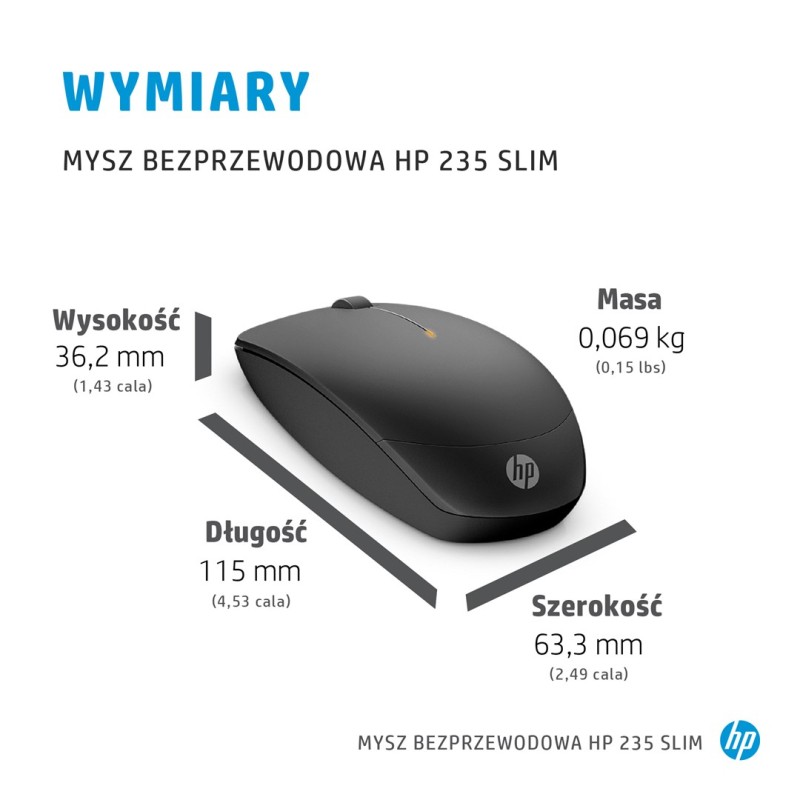 HP 235 Slim Wireless Mouse HP 235 Slim Wireless Mouse
