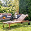 Garden lounger TEXAS brown Garden lounger TEXAS brown