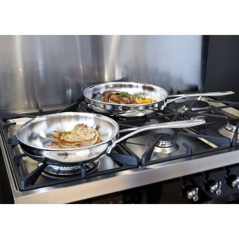 DEMEYERE Industry 5 24 CM Silver steel pan DEMEYERE Industry 5 24 CM Silver steel pan