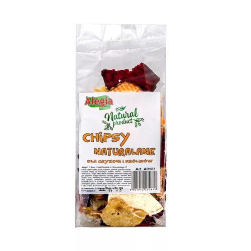 ALEGIA Natural chips - treat for rodents and rabbits - 90g ALEGIA Natural chips - treat for rodents and rabbits - 90g
