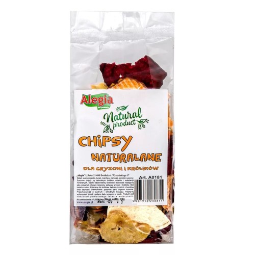 ALEGIA Natural chips - treat for rodents and rabbits - 90g
