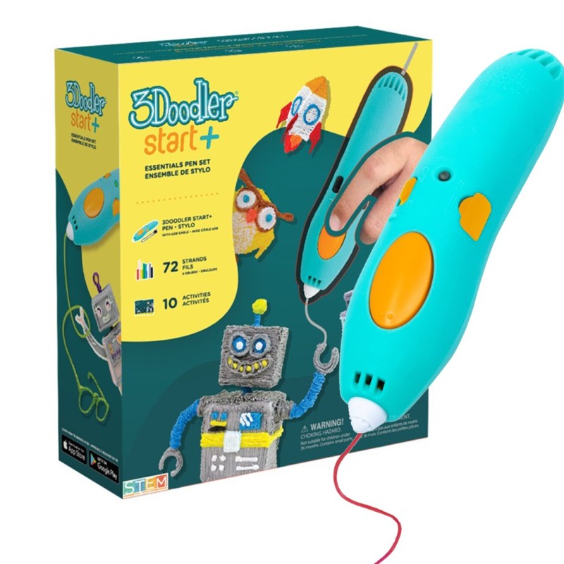 3Doodler Start Plus 3D pen 0.77 mm Turquoise, Yellow 3Doodler Start Plus 3D pen 0.77 mm Turquoise, Yellow
