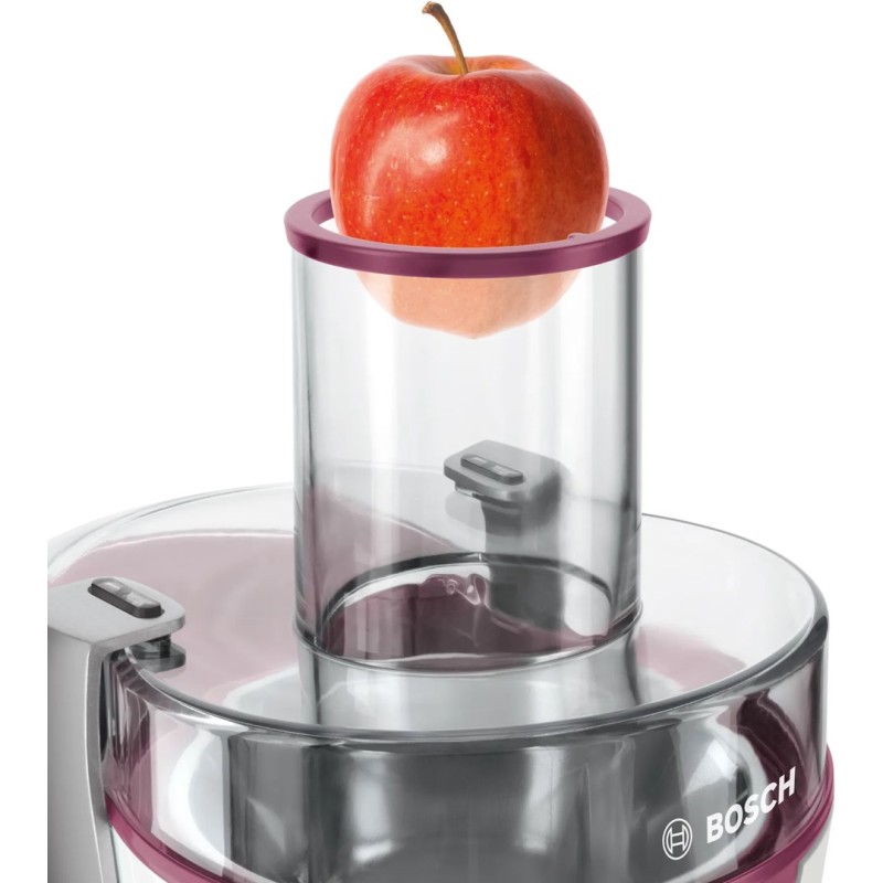 Bosch MES25C0 juice maker Centrifugal juicer 700 W Cherry (fruit), Transparent, White