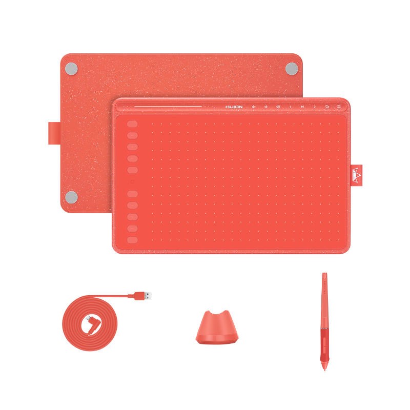 HUION HS611 RED graphic tablet 5080 lpi 258.4 x 161.5 mm USB HUION HS611 RED graphic tablet 5080 lpi 258.4 x 161.5 mm USB