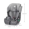 Kinderkraft COMFORT UP I-SIZE baby car seat (9 - 36 kg; 15 months - 12 years) Grey