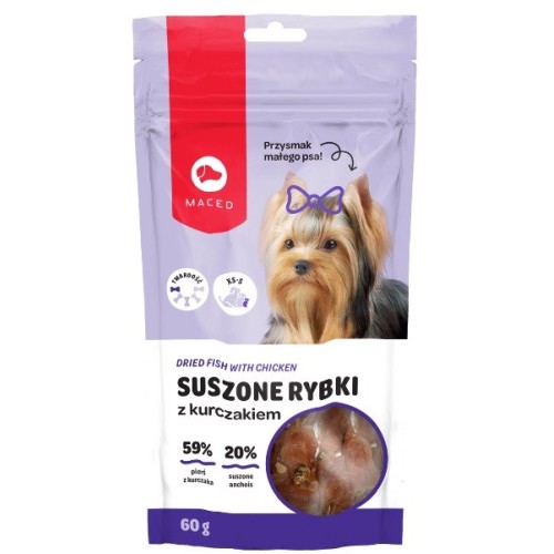 MACED Dried fish with chicken - Dog treat - 60g MACED Dried fish with chicken - Dog treat - 60g