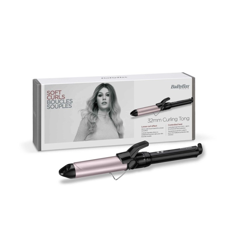 BaByliss Pro 180 C332E Sublim’Touch 32 mm Curling iron Warm Black, Pink 70.9 BaByliss Pro 180 C332E Sublim’Touch 32 mm Curling iron Warm Black, Pink 70.9