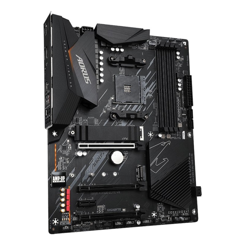 GIGABYTE B550 AORUS ELITE V2 Motherboard - Supports AMD Ryzen 5000 Series AM4 CPUs, 12+2 Phases Digital Twin Power Design, up to 4733MHz DDR4 (OC), 2xPCIe 3.0 M.2, 2.5GbE LAN, USB 3.2 Gen1 GIGABYTE B550 AORUS ELITE V2 Motherboard - Supports AMD Ryzen 5000 Series AM4 CPUs, 12+2 Phases Digital Twin Power Design, up to 4733MHz DDR4 (OC), 2xPCIe 3.0 M.2, 2.5GbE LAN, USB 3.2 Gen1