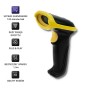 Qoltec 50862 Wireless Laser Barcode Scanner 1D | 2.4GHz