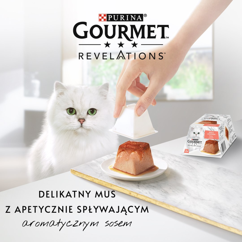 PURINA Gourmet Revelations Salmon - wet cat food - 2x57 g PURINA Gourmet Revelations Salmon - wet cat food - 2x57 g