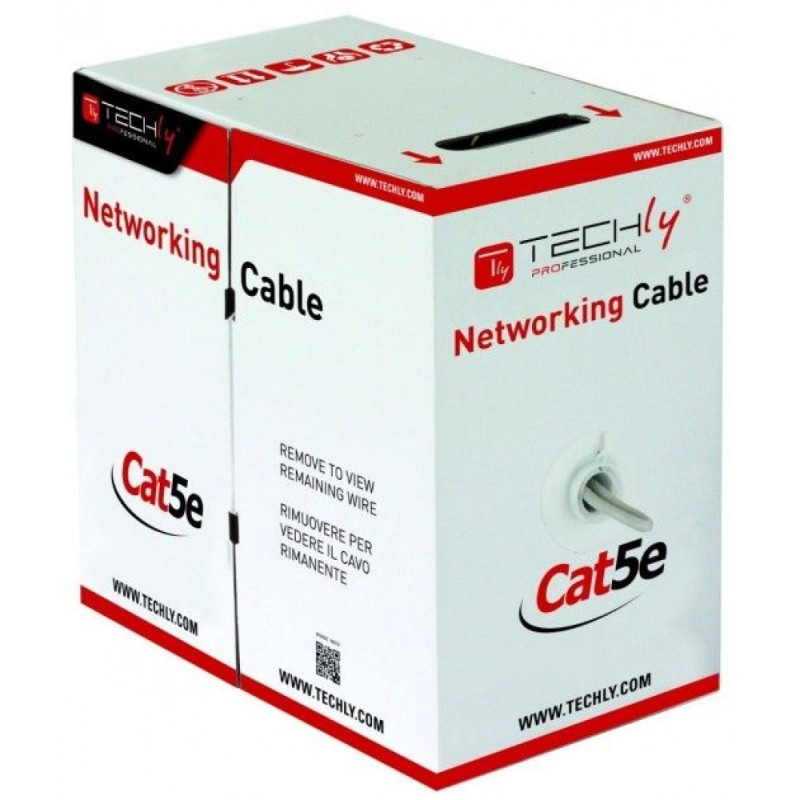 Techly F/UTP Hank Cable Cat.5E CCA 305m Solid Outdoor Black ITP8-RIS-0305LO Techly F/UTP Hank Cable Cat.5E CCA 305m Solid Outdoor Black ITP8-RIS-0305LO