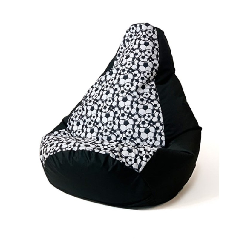 Sako bag pouffe Pear print black-ball L 105 x 80 cm Sako bag pouffe Pear print black-ball L 105 x 80 cm