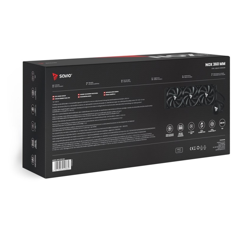 Savio NOX 360 mm CPU Liquid Cooler