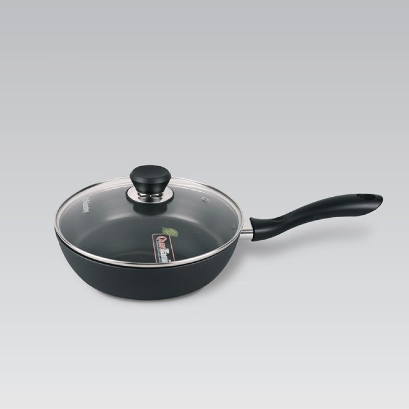 Maestro MR-1205-28 Frying pan with lid, 28 cm, black