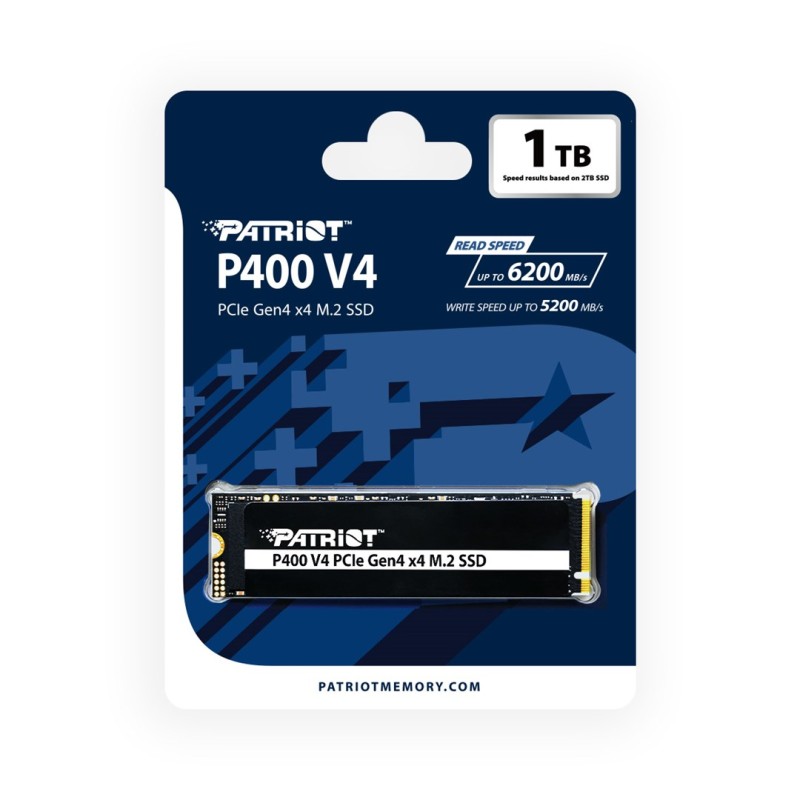 SSD Patriot P400 V4 M.2 PCI-Ex4 NVMe 1000GB 6GB/s (P400VP1TBM28H) SSD Patriot P400 V4 M.2 PCI-Ex4 NVMe 1000GB 6GB/s (P400VP1TBM28H)