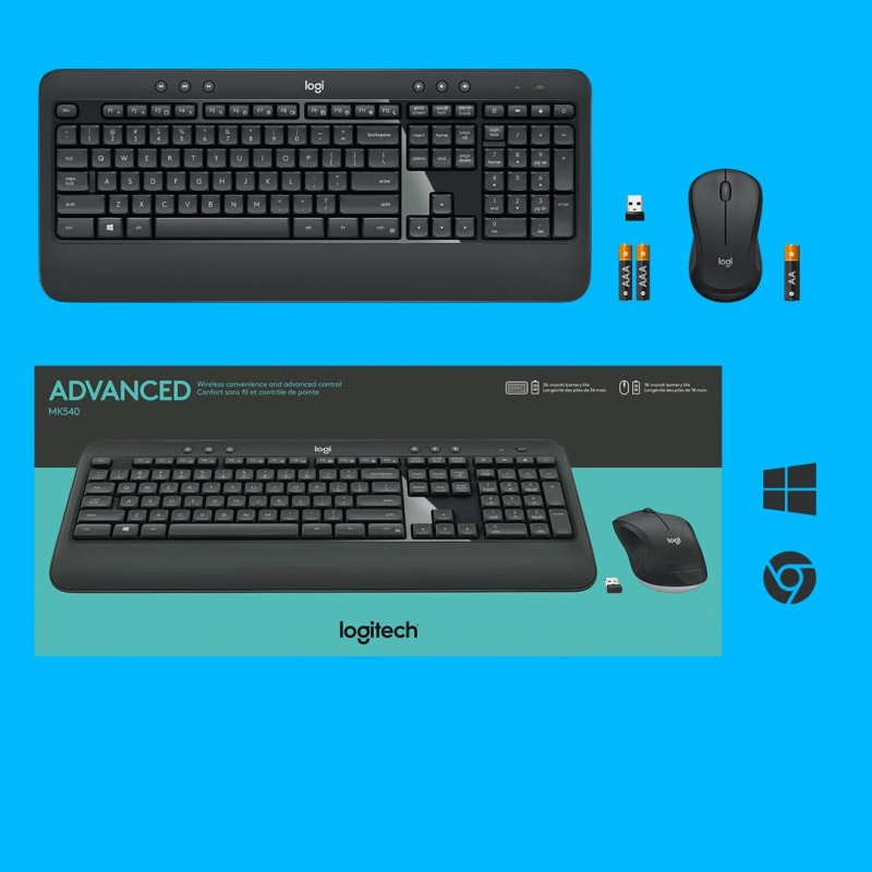 Logitech MK540 ADVANCED Wireless Keyboard and Mouse Combo Logitech MK540 ADVANCED Wireless Keyboard and Mouse Combo