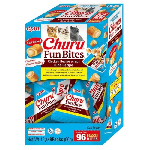 INABA Churu Fun Bites Chicken and tuna - cat treats - 8x12g