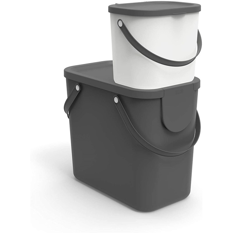 ROTHO Albula Anthracite - waste sorting container - 6l ROTHO Albula Anthracite - waste sorting container - 6l