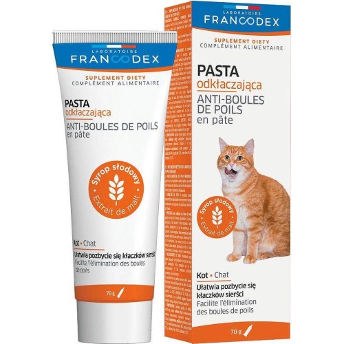 FRANCODEX Anti Hairball paste for cats - 70g FRANCODEX Anti Hairball paste for cats - 70g