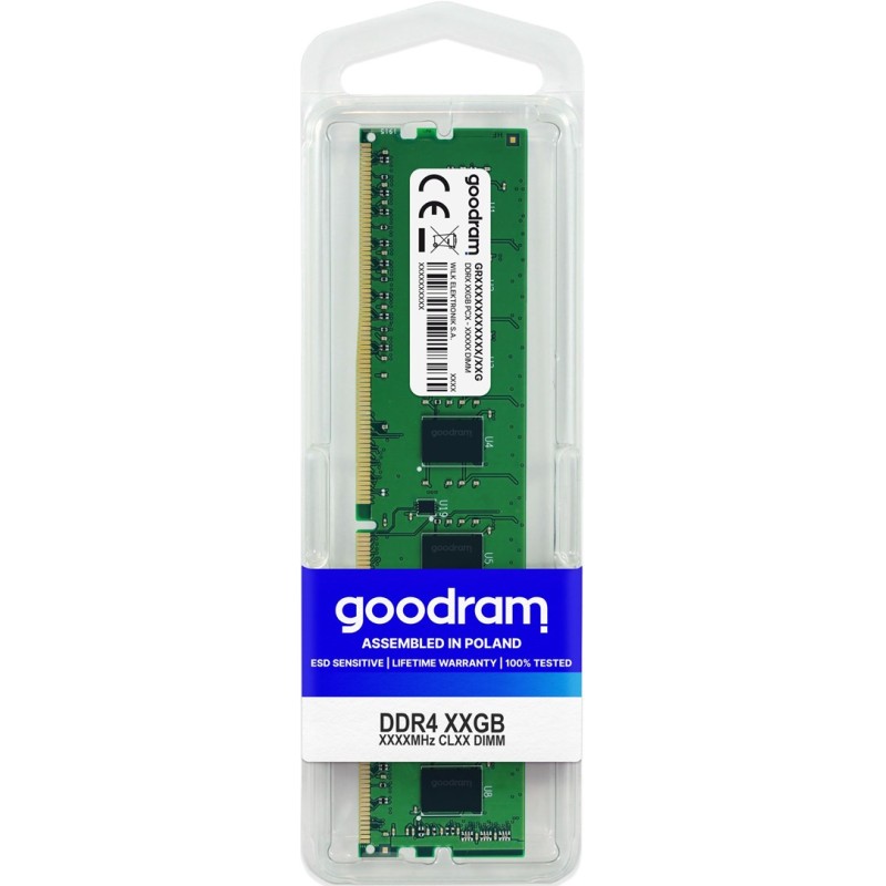 Goodram GR2666D464L19S/4G memory module 4 GB DDR4 2666 MHz Goodram GR2666D464L19S/4G memory module 4 GB DDR4 2666 MHz